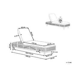 Beliani Tuinligstoel OSINI - Natuurlijk Pe Rotan -Zonnetuin Verkoopwinkel 59b193ba3436436d8a7102588cbe632c 1
