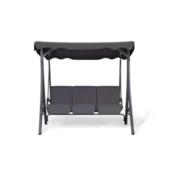 Beliani Schommelbank GARBO - Grijs Polyester -Zonnetuin Verkoopwinkel 5febb92c9d444f0c82d8d2f70c931353