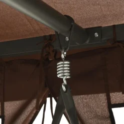 VidaXL Schommelbank Met Prieel Converteerbaar Koffiekleurig -Zonnetuin Verkoopwinkel 6ad5beaa7b1442c094a961a3069dfde9