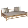 Exotan Bamboe Daybed (incl. Kussens) - Bruin/beige - 201x132x70 Cm -Zonnetuin Verkoopwinkel 81019486
