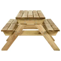VidaXL Picknicktafel Met Banken 220x122x72 Cm Geïmpregneerd Grenenhout -Zonnetuin Verkoopwinkel c9383ccc1e134560b3356e4aca857d47