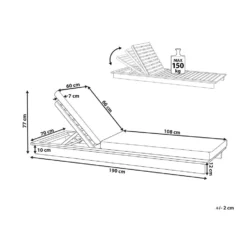 Beliani Tuinligstoel GRANARI - Lichte Houtkleur Acaciahout 8 Beliani Tuinligstoel GRANARI - Lichte Houtkleur Acaciahout -Zonnetuin Verkoopwinkel cf831ebe077e48209b438b589de3943f
